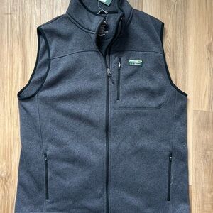 L.L. Bean Men's Charcoal Fleece Vest